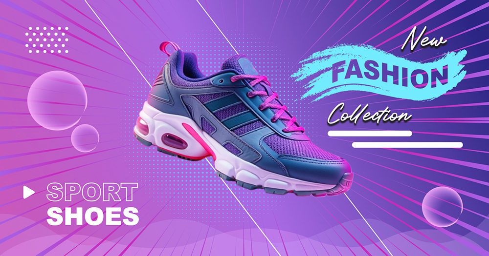 Sport shoe purple